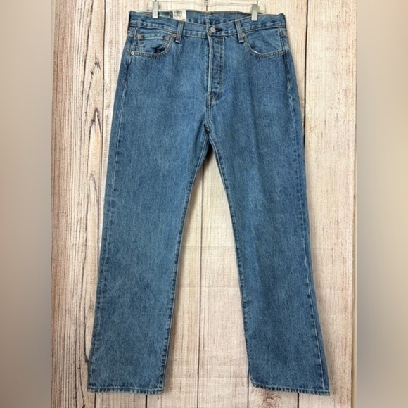 Levis Mens 501 Original Stretch Straight Legjeans size 36X32